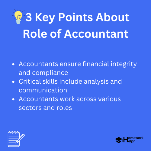 Role of Accountant