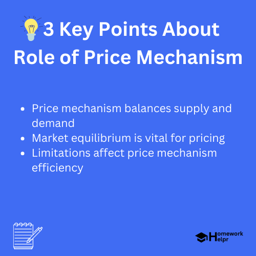 Role of Price Mechanism