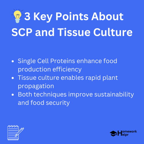 SCP and Tissue Culture