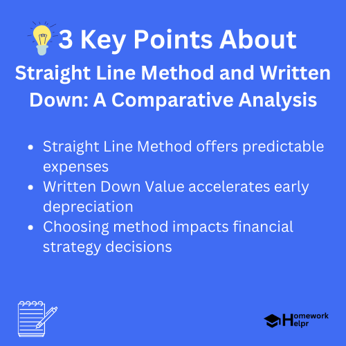 Straight Line Method and Written Down: A Comparative Analysis