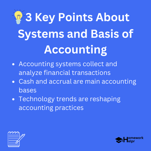 Systems and Basis of Accounting