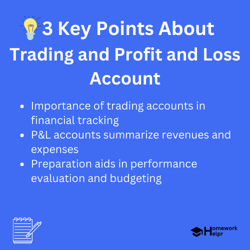 Trading and Profit and Loss Account