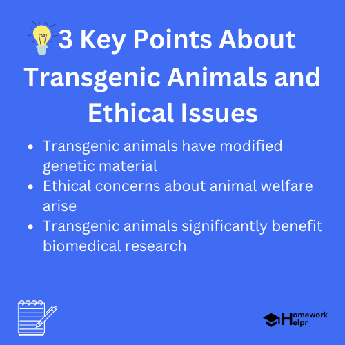 Transgenic Animals and Ethical Issues