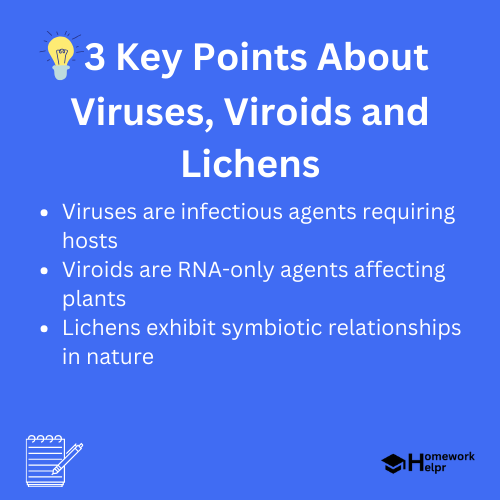 Viruses, Viroids and Lichens