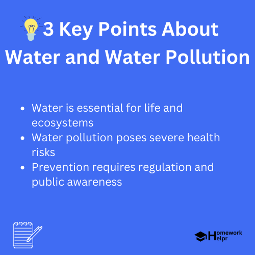 Water and Water Pollution