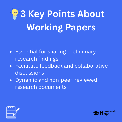 Working Papers