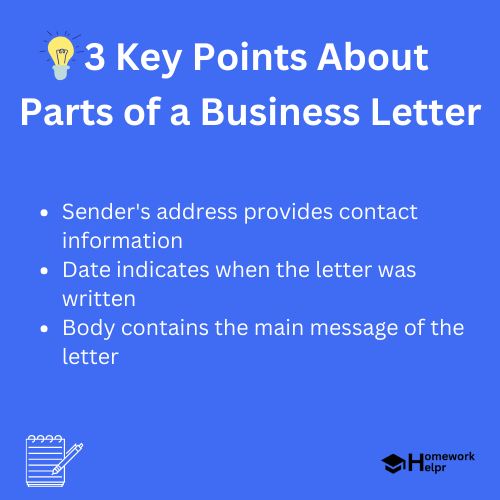 Parts of a Business Letter