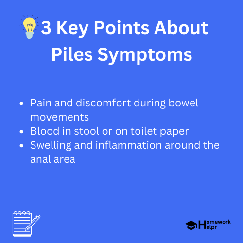 Piles Symptoms