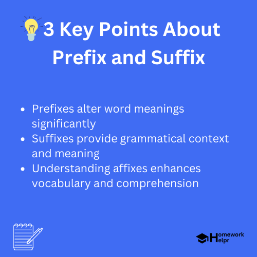 Prefix and Suffix