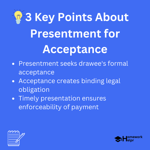 Presentment for Acceptance