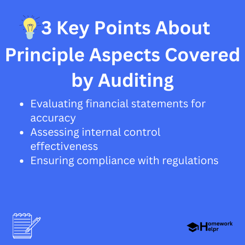 Principle Aspects Covered by Auditing