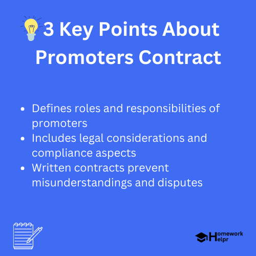 Promoters Contract