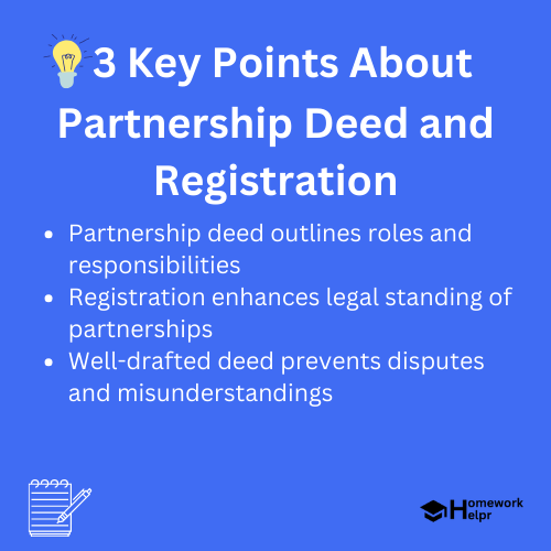 Partnership Deed and Registration