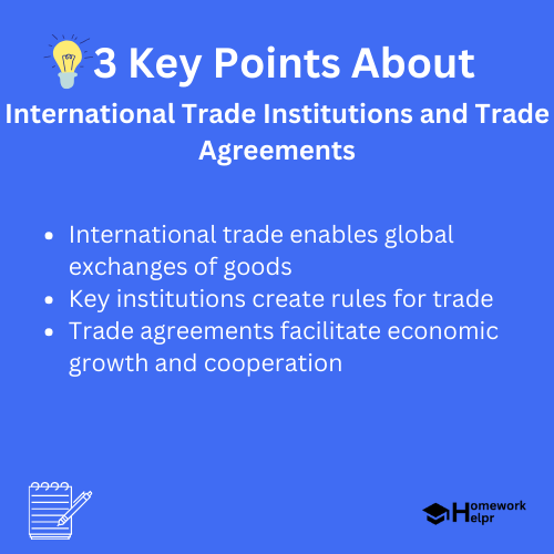 International Trade Institutions and Trade Agreements