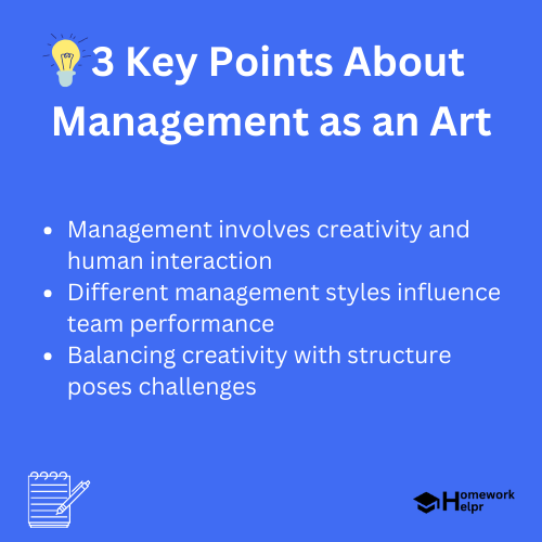 Management as an Art