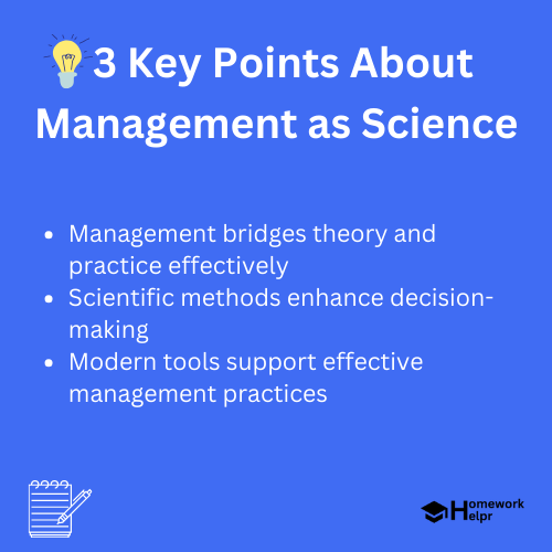 Management as Science