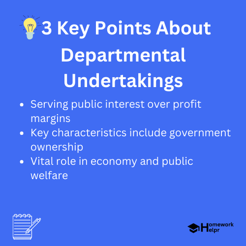 Departmental Undertakings