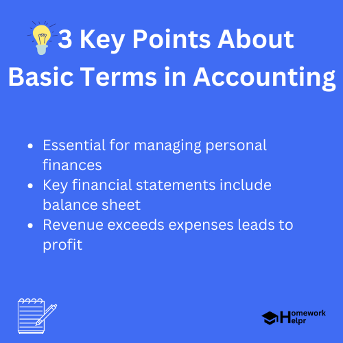 Basic Terms in Accounting