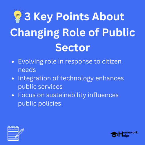 Changing Role of Public Sector