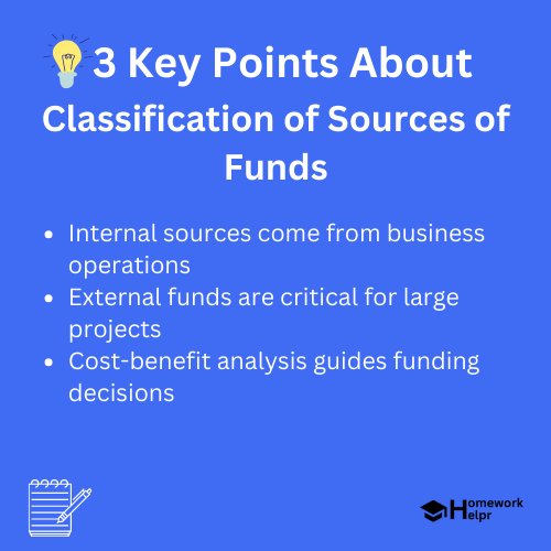 Classification of Sources of Funds