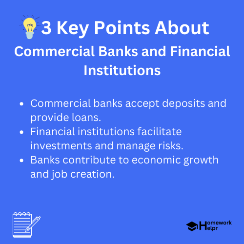 Commercial Banks and Financial Institutions