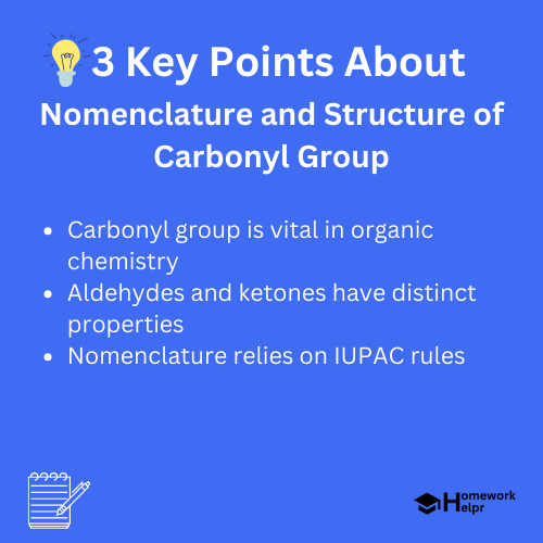 Nomenclature and Structure of Carbonyl Group