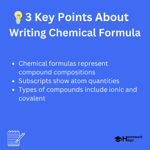 Writing Chemical Formula