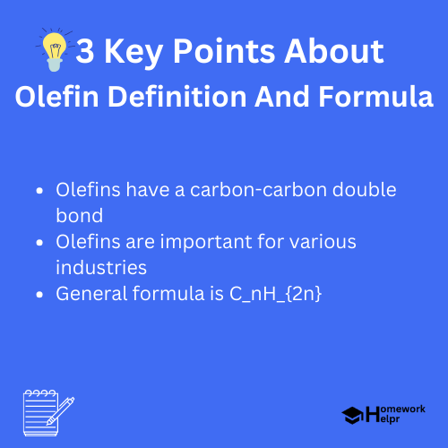 Olefin Definition And Formula