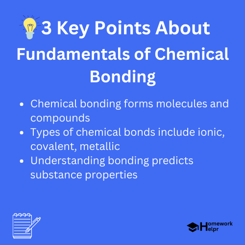 Fundamentals of Chemical Bonding