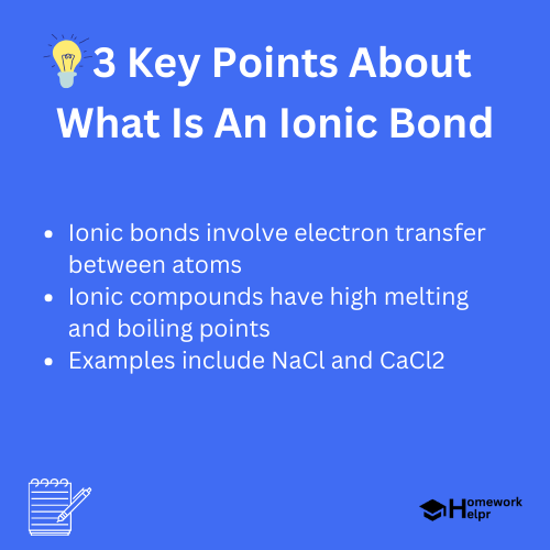 What Is An Ionic Bond