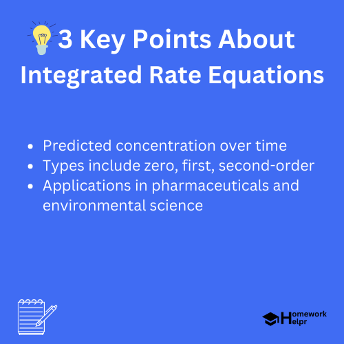 Integrated Rate Equations