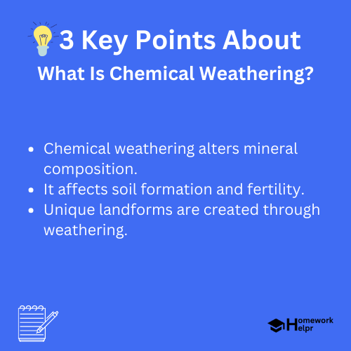 What Is Chemical Weathering Definition Process Examples