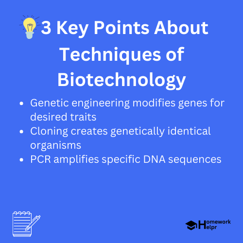 Techniques of Biotechnology