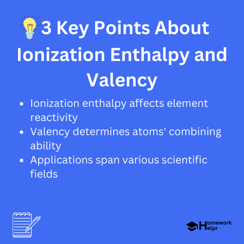 Ionization Enthalpy and Valency