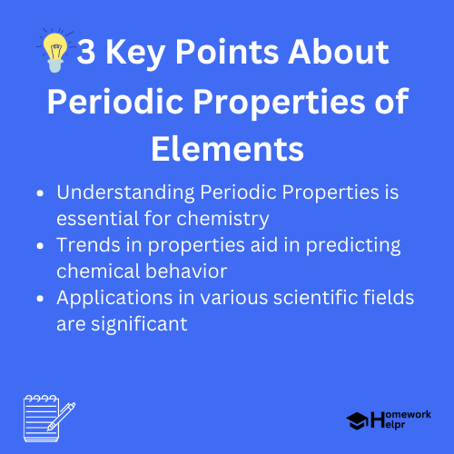 Periodic Properties of Elements