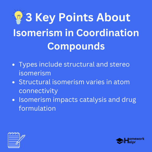 Isomerism in Coordination Compounds