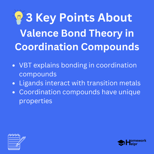 Valence Bond Theory in Coordination Compounds