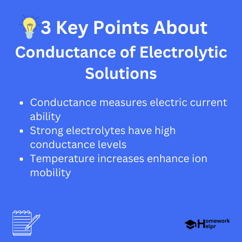 Conductance of Electrolytic Solutions