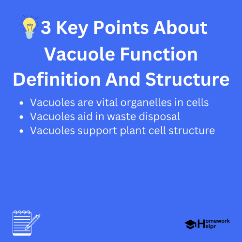 Vacuole Function Definition And Structure