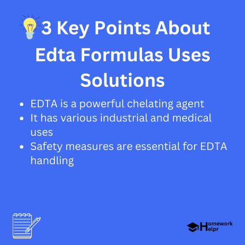 Edta Formulas Uses Solutions