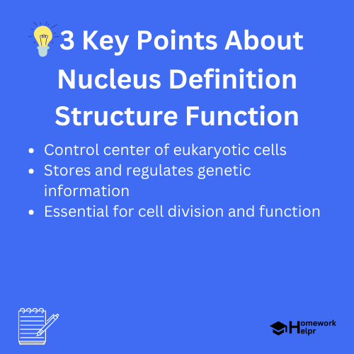 Nucleus Definition Structure Function