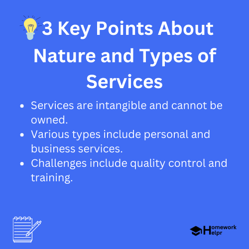 Nature and Types of Services