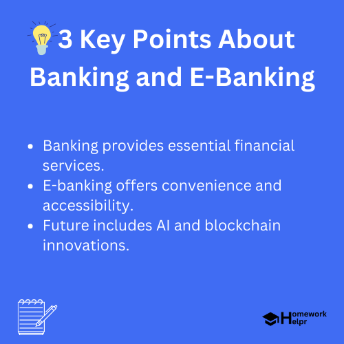 Banking and E-Banking