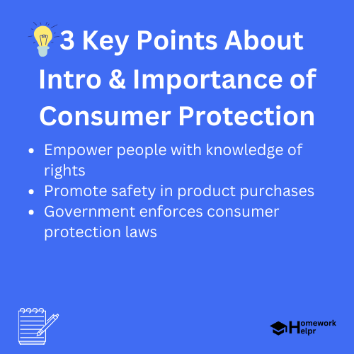 Intro & Importance of Consumer Protection