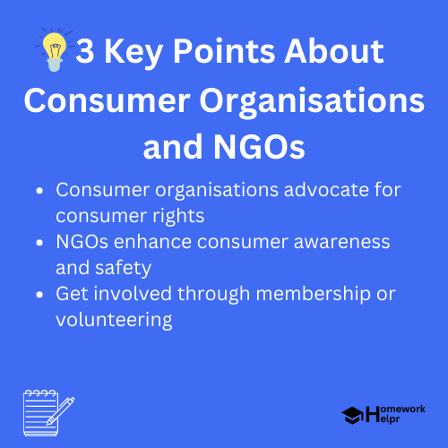 Consumer Organisations and NGOs