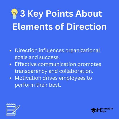 Elements of Direction