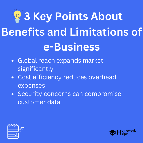 Benefits and Limitations of e-Business