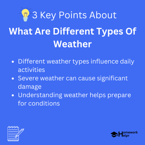 What Are Different Types Of Weather