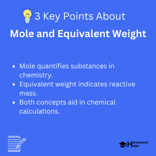 Mole and Equivalent Weight