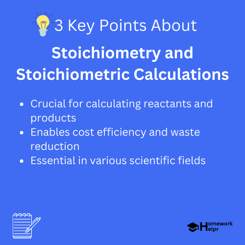 Stoichiometry and Stoichiometric Calculations